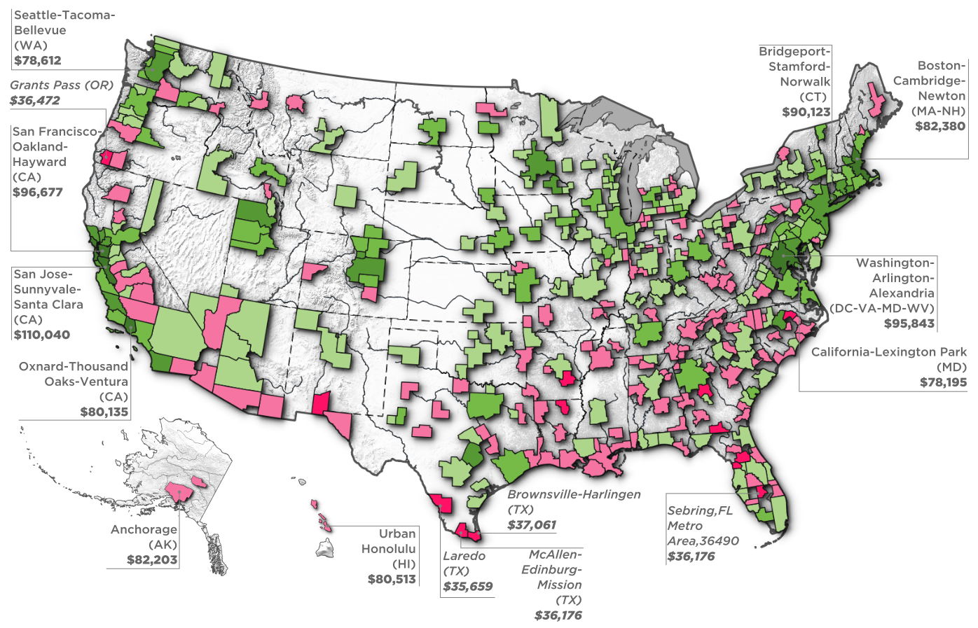 The Highest and Lowest for America’s City Slickers
