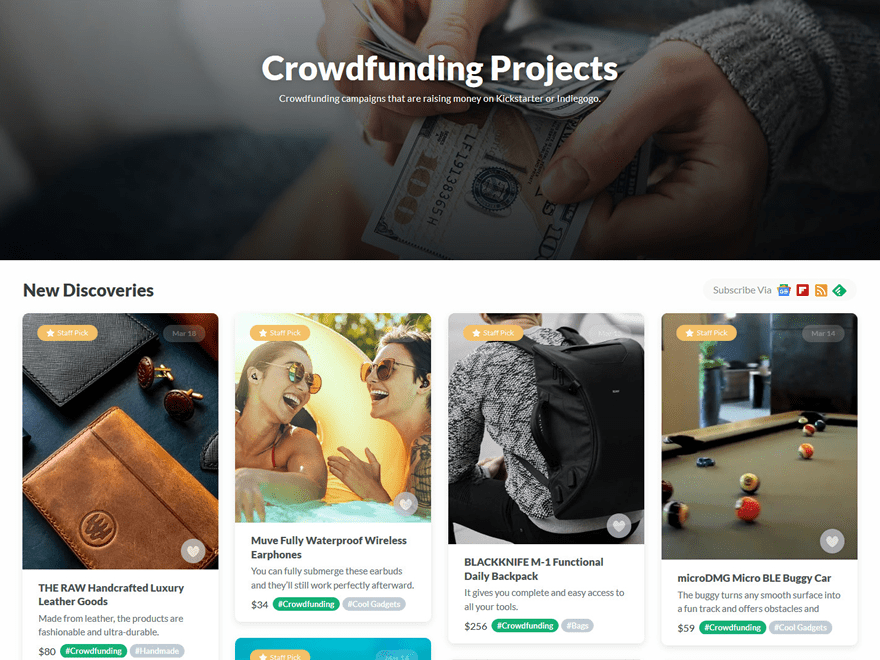 Using Gadget Flow for Kickstarter and Indiegogo Crowdfunding Projects