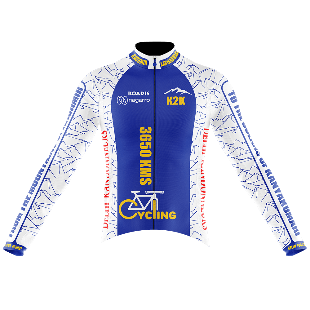 K2K CYCLING JERSEY BLUE (FULL SLEEVE) HYVE