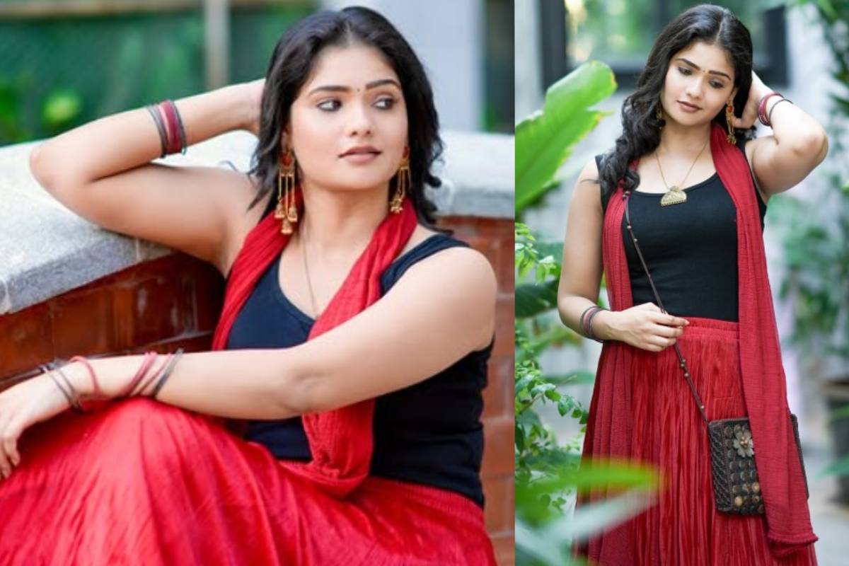 சிவப்பு-கருப்பு நிற உடையில் சீரியல் நடிகை மஹிமா வெளியிட்ட லேட்டஸ்ட் க்ளிக்ஸ் சிவப்பு-கருப்பு நிற உடையில் சீரியல் நடிகை மஹிமா வெளியிட்ட லேட்டஸ்ட் க்ளிக்ஸ்