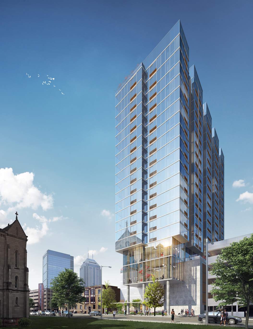23story apartment tower proposed for downtown Indianapolis