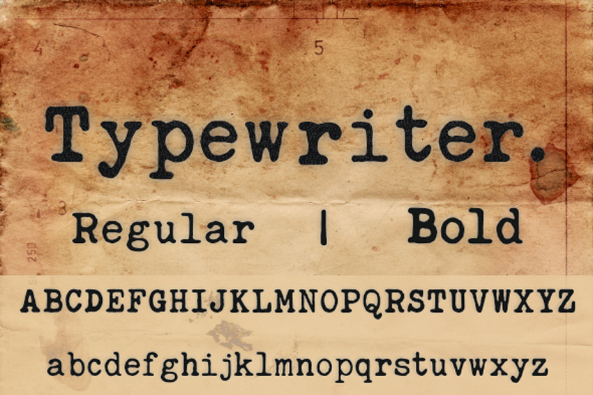 20+ Best Classic Typewriter Fonts With Old (Vintage) Machine Styles