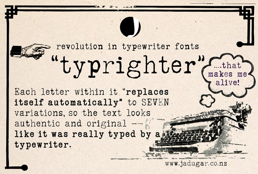 20+ Best Classic Typewriter Fonts With Old (Vintage) Machine Styles
