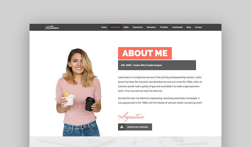 How to Make a Personal Resume Website From a WordPress Theme iDevie
