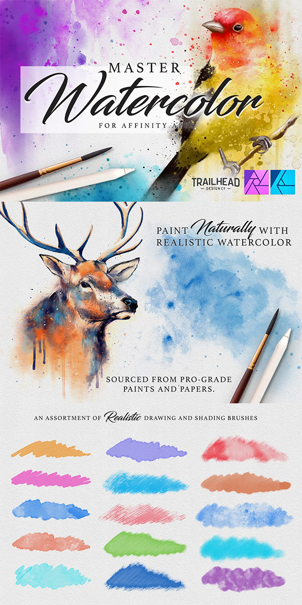 25 Best Affinity Designer Brushes For Affinity App iDevie