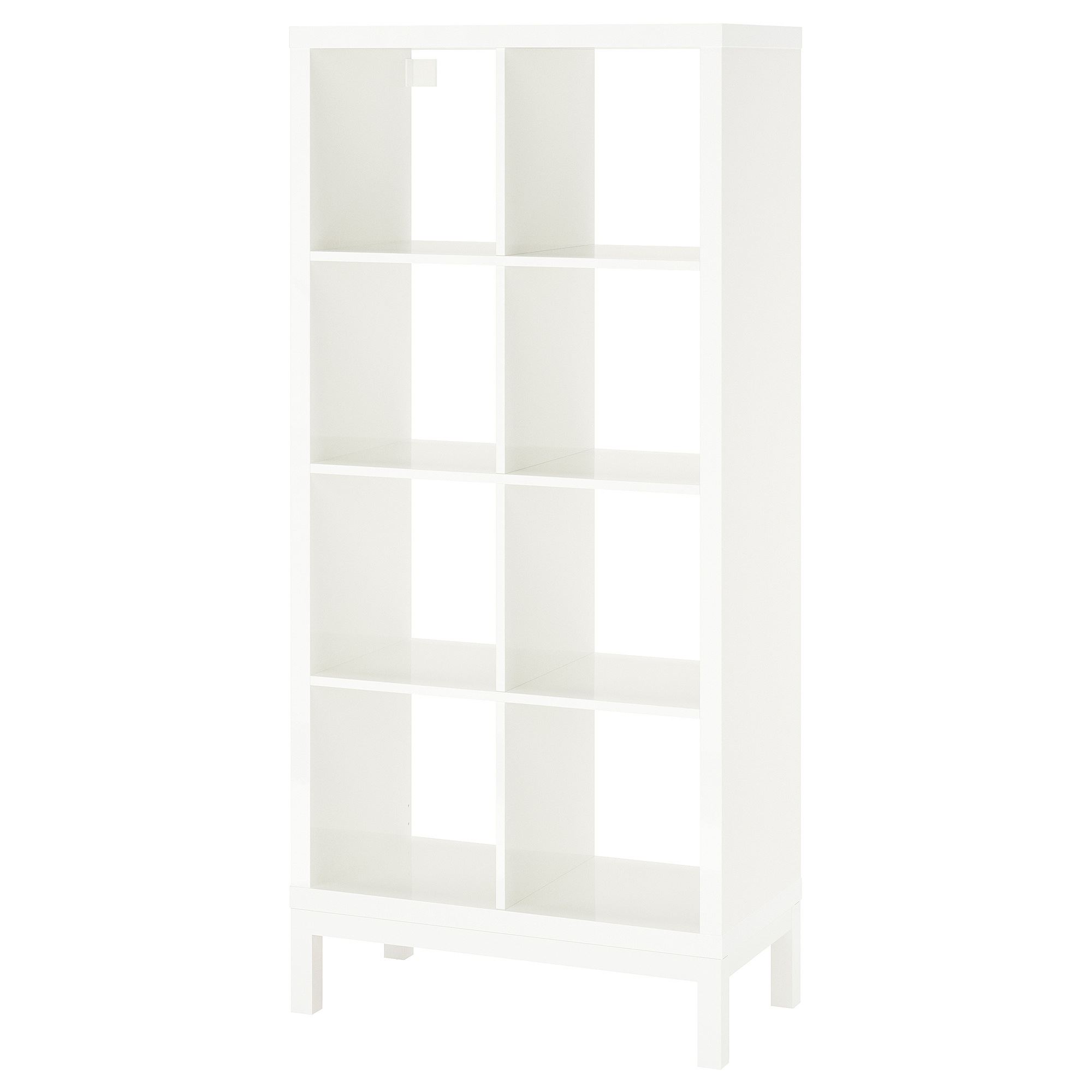 KALLAX high gloss whitewhite 77x164 cm shelving unit IKEA