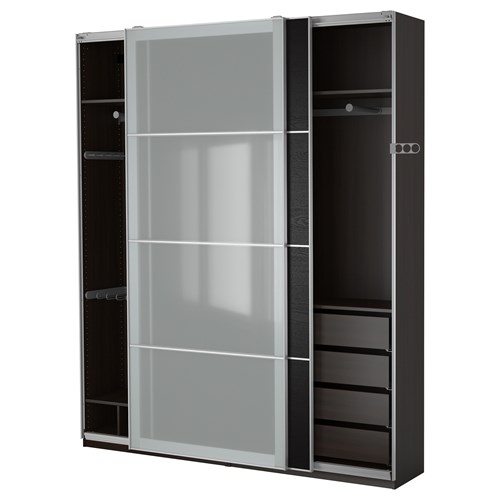 PAX/SEKKEN ILSENG sürgü kapaklı gardırop venge 200x44x236 cm IKEA