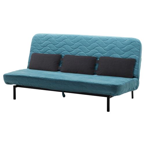 NYHAMN 3'lü yataklı kanepe borred yeşilmavi paket yaylı yataklı IKEA