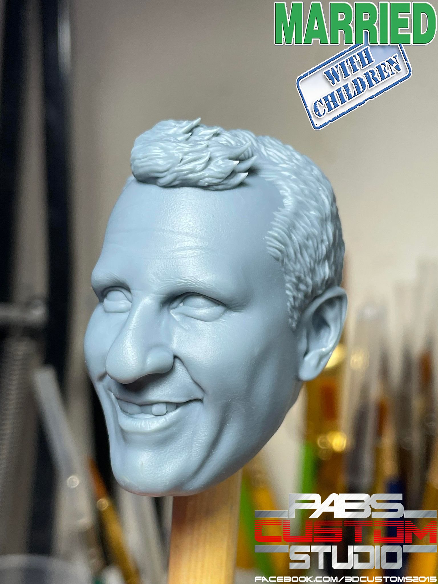 Head sculpture Al Bundy Married with children 1/6th scale headsculpt
