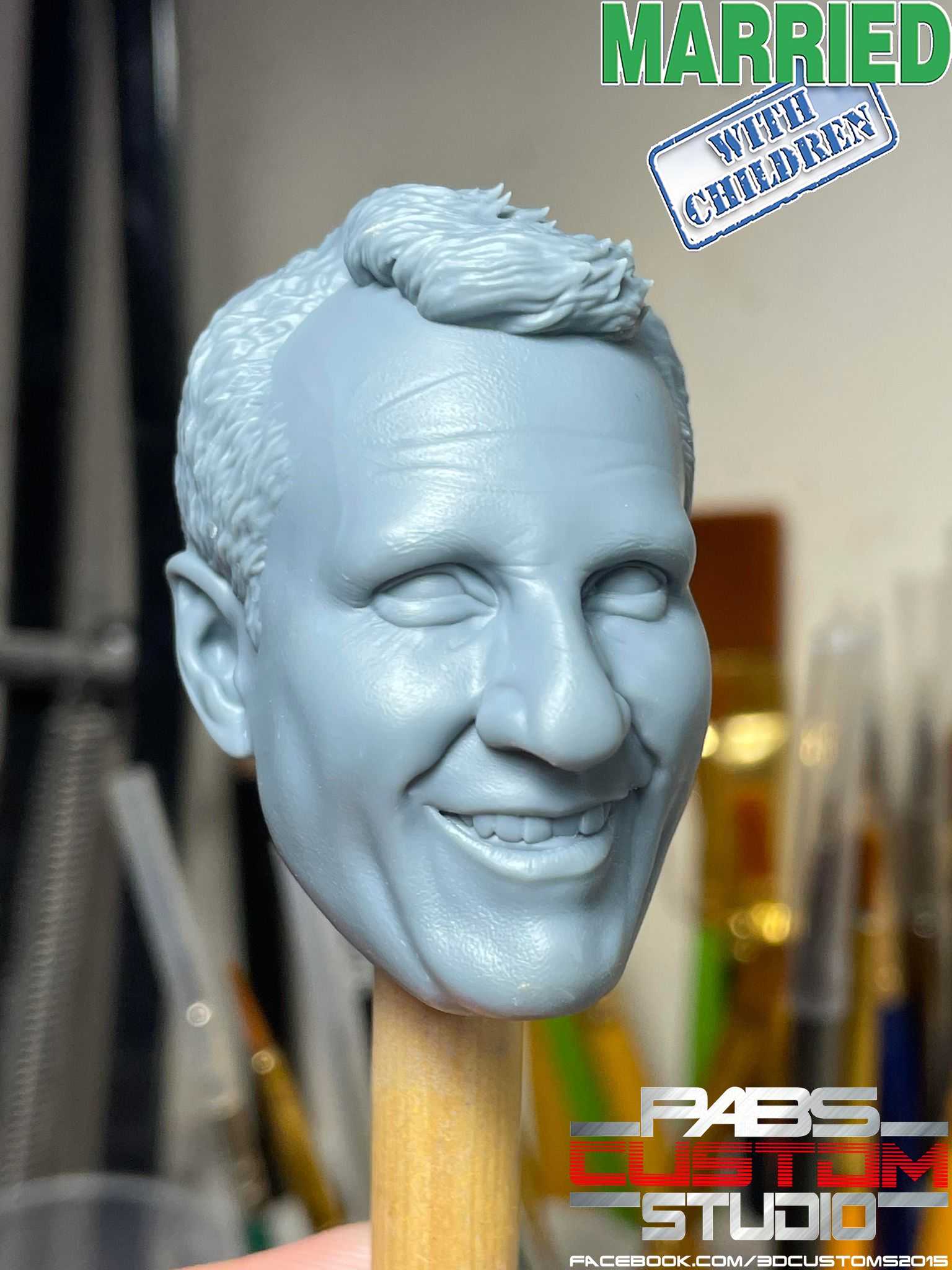 Head sculpture Al Bundy Married with children 1/6th scale headsculpt