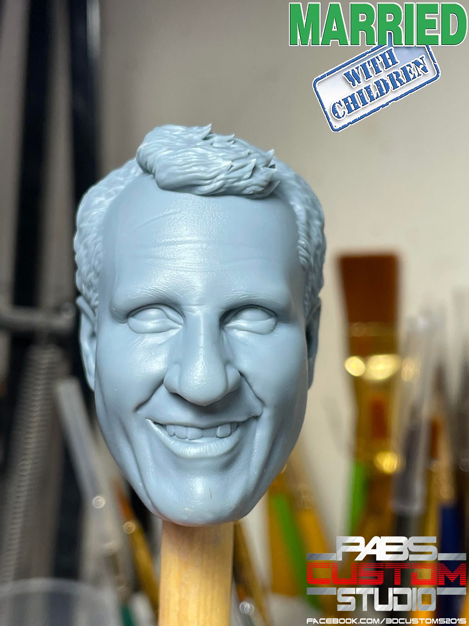 Head sculpture Al Bundy Married with children 1/6th scale headsculpt