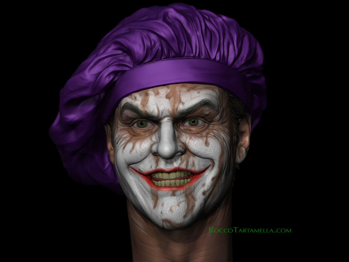 Head sculpture Jack Nicholson Joker by Rocco updated Print pics