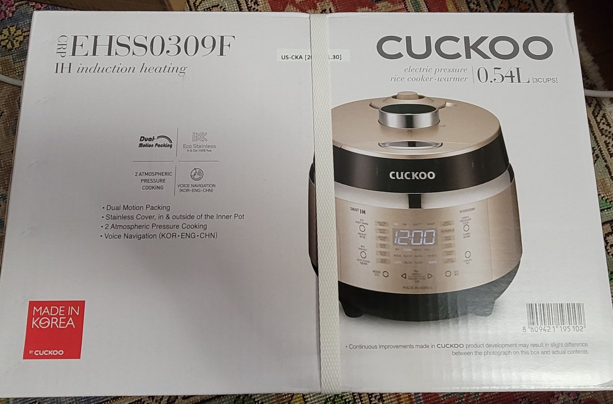 WTS Cuckoo EHSS0309F 3cup (uncooked) Induction Heating Pressure Rice