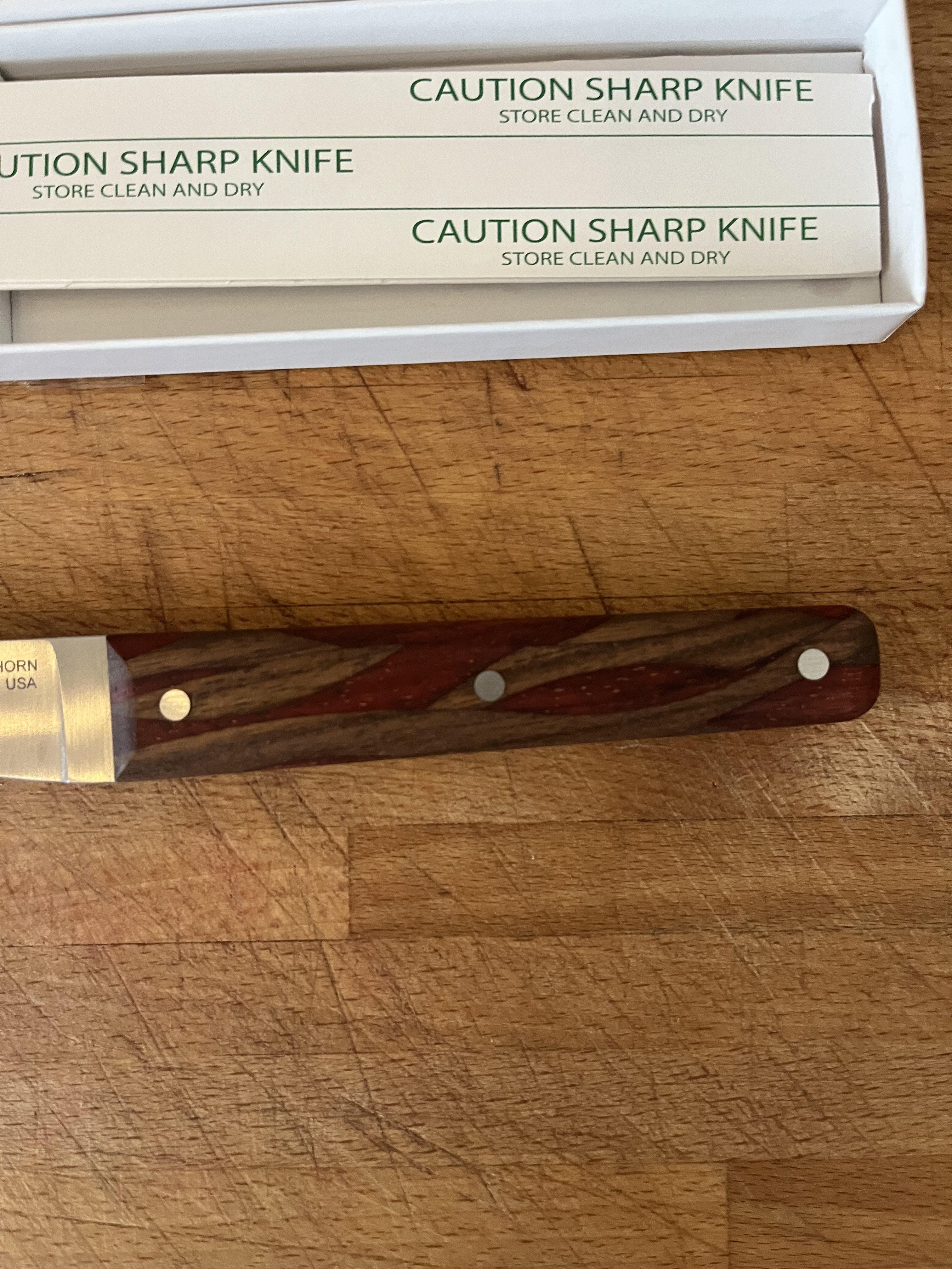 SOLD Brand New Silverthorn 6” Boning Knife O1 Carbon with Wildwood