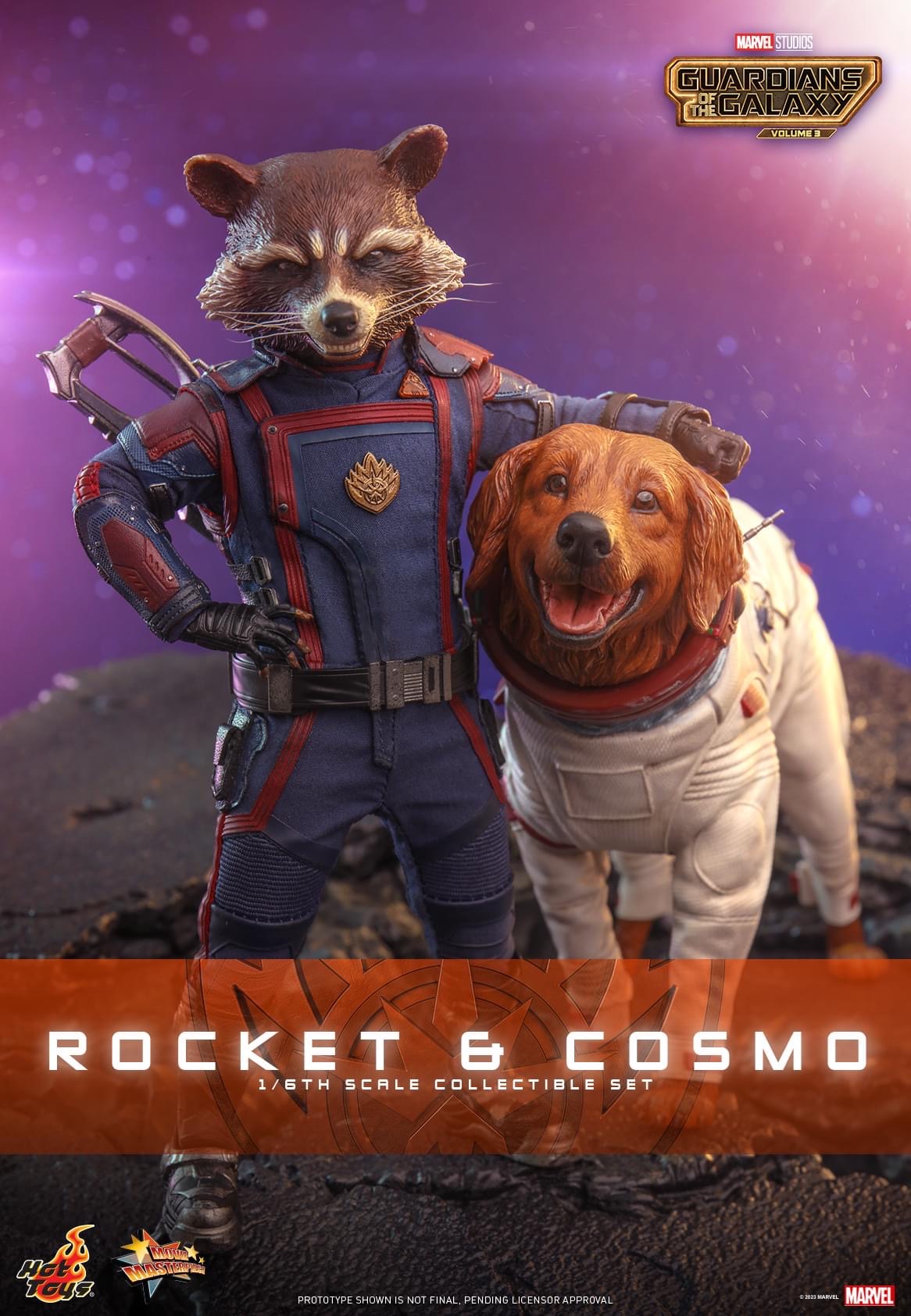 Hot Toys - Rocket & Cosmo 1/6 Collectible Set - Guardians of the Galaxy