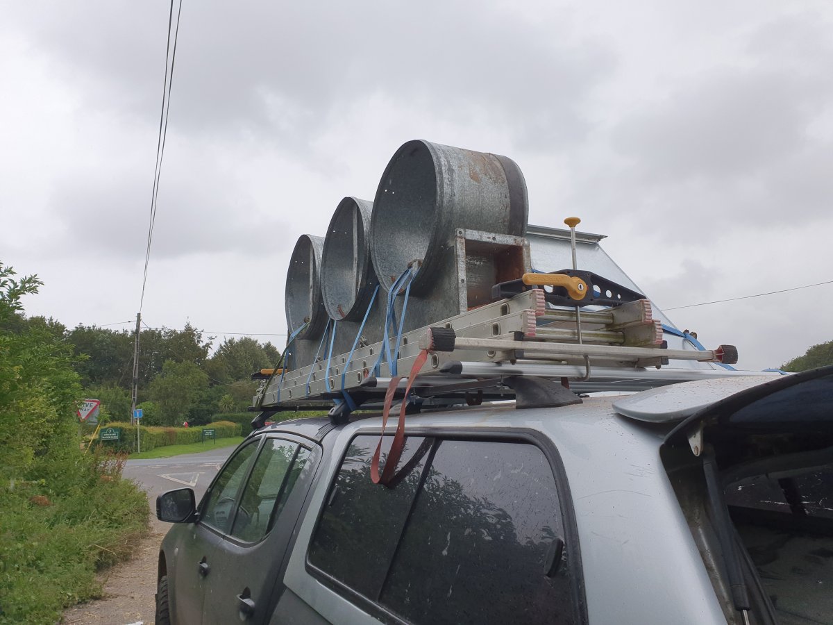 Carry sheet goods on car roof UK