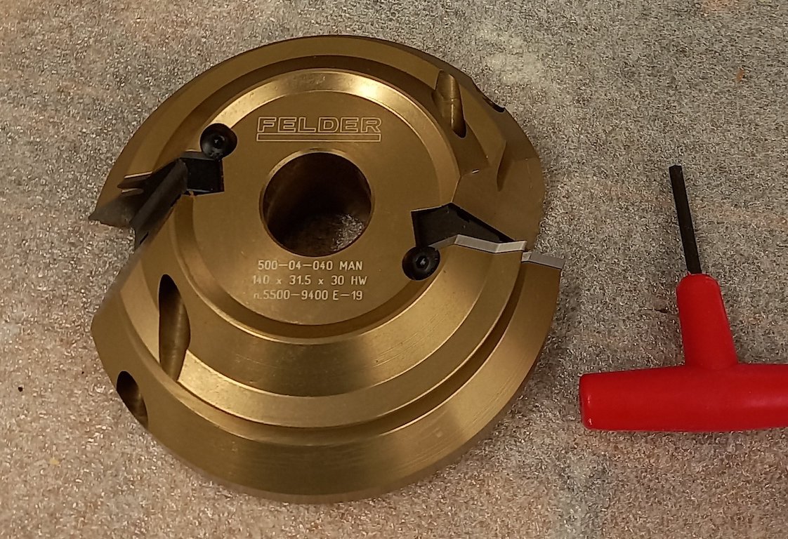 Sold Felder Mitre Glue Joint Cutter Head UK