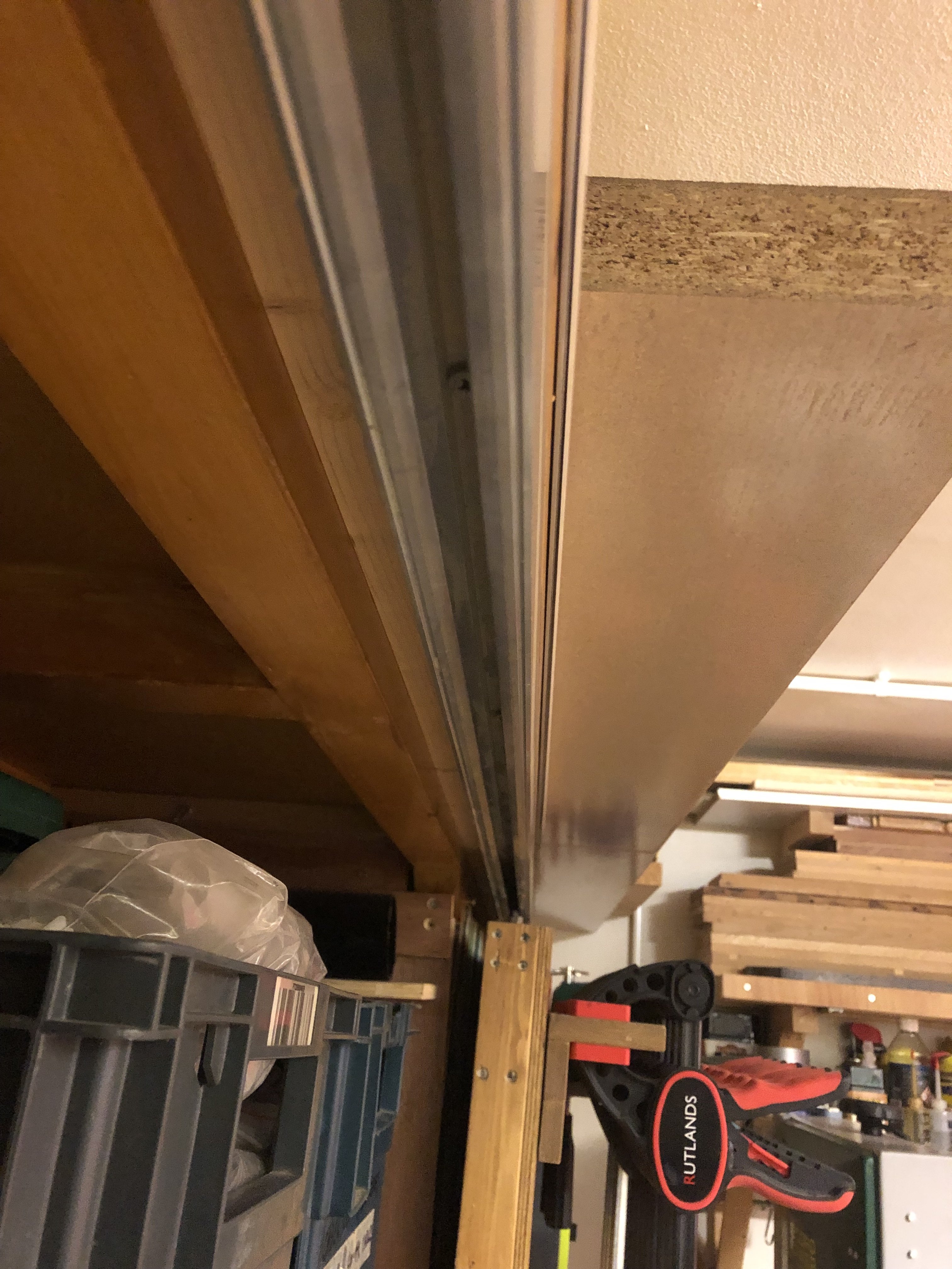 Shed sliding door track UK