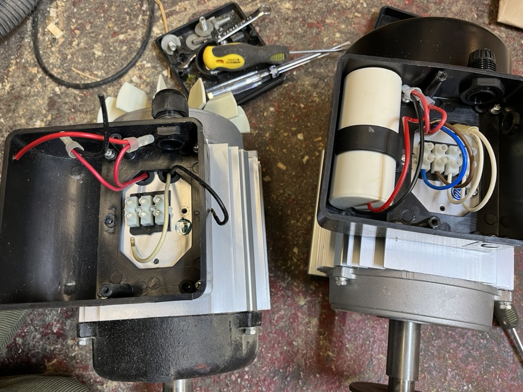 Single phase motor wiring - help! | UK Workshop