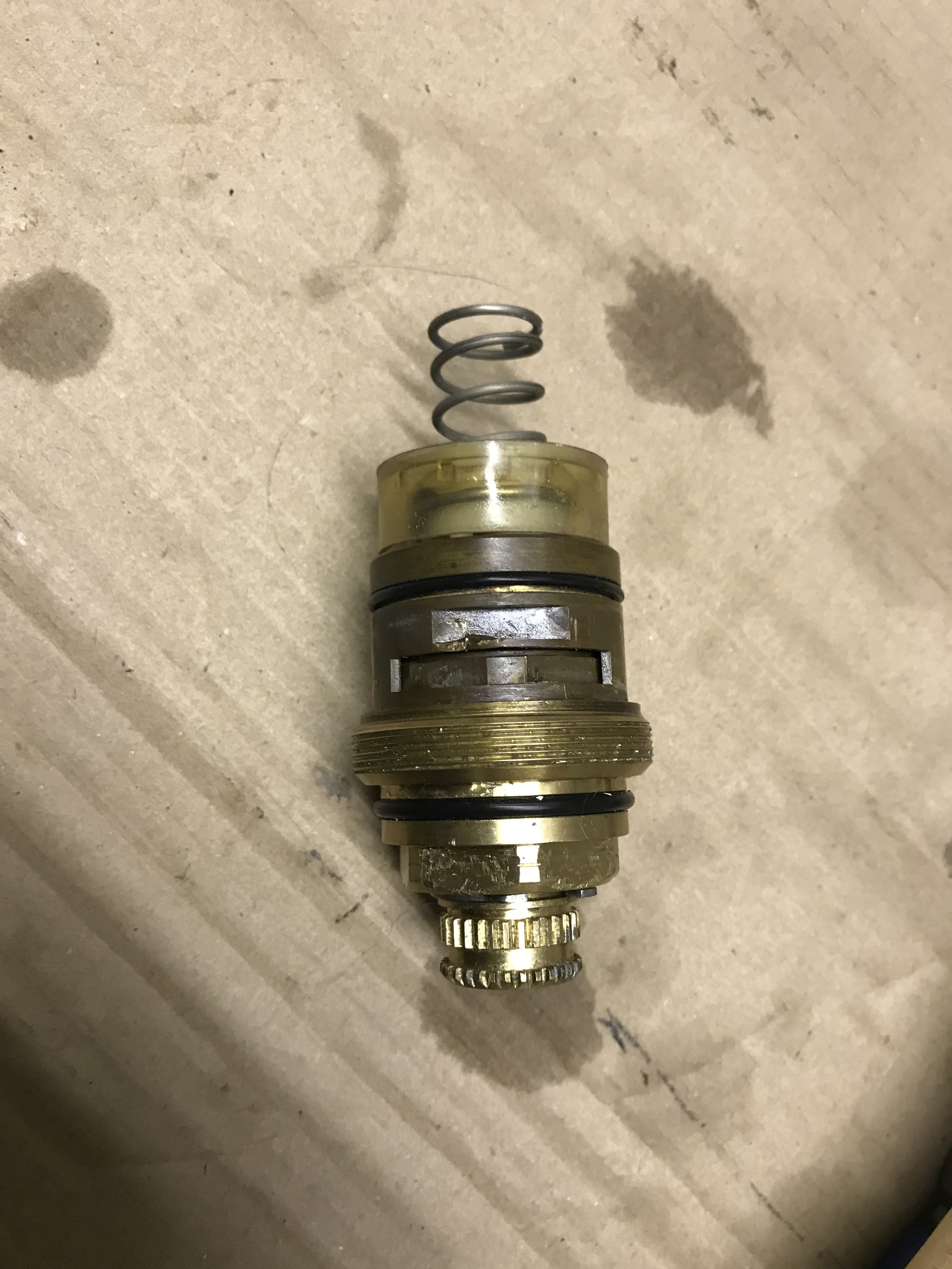 Stuck thermostatic shower valve UK