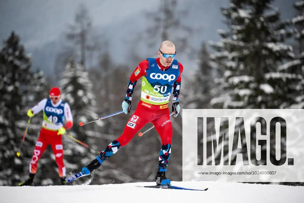 230301 Sjur Rothe of Norway competes in the Men s Cross Country Skiing 15 km Free Technique during