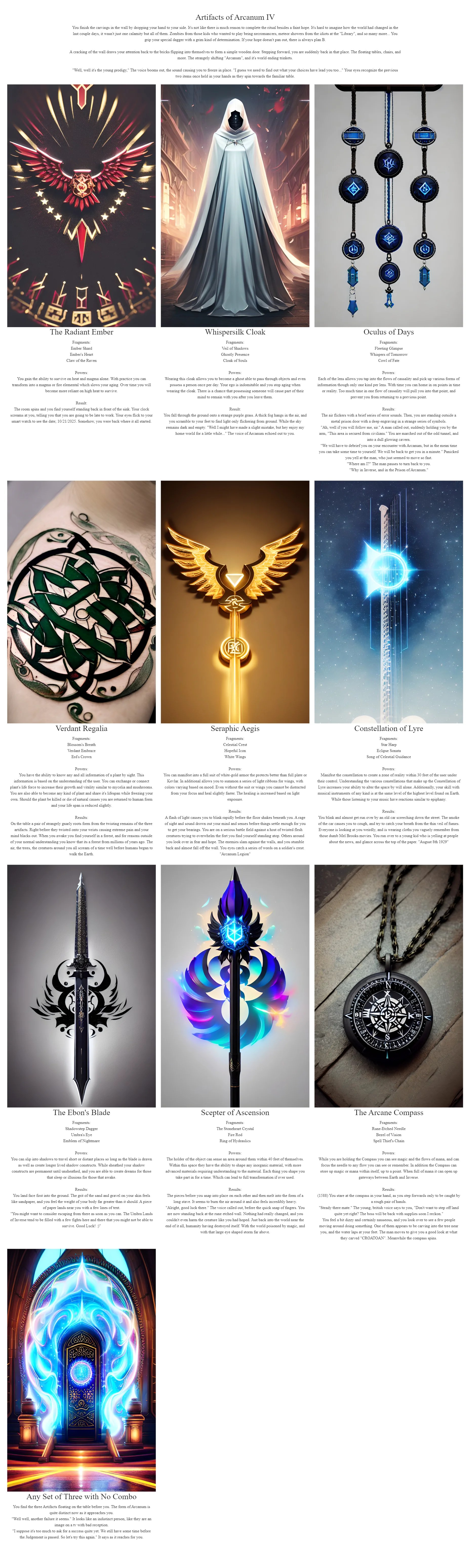 Artifacts of Arcanum IV CYOA (Redux) by Runitari1 Image Chest Free