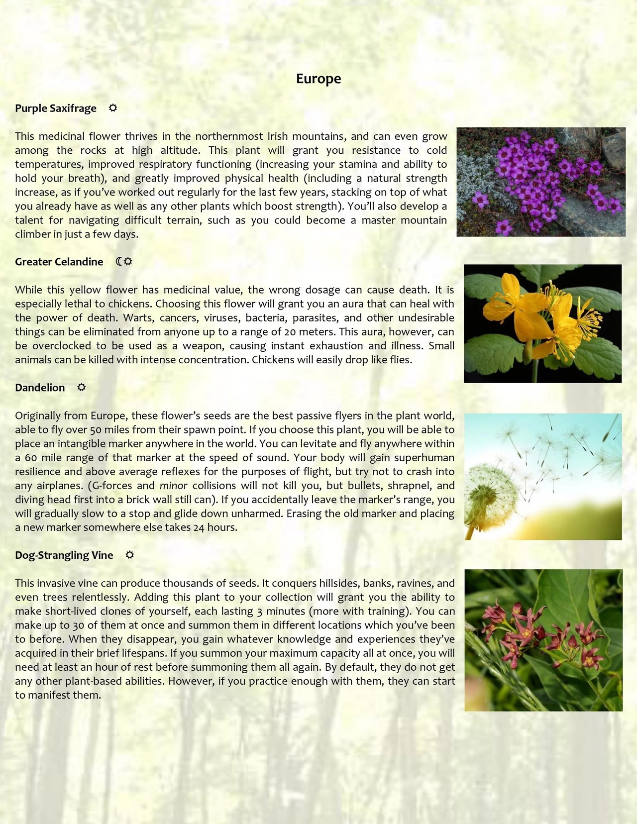 Secret Greenhouse Flora Unleashed! CYOA by originmsd Image Chest