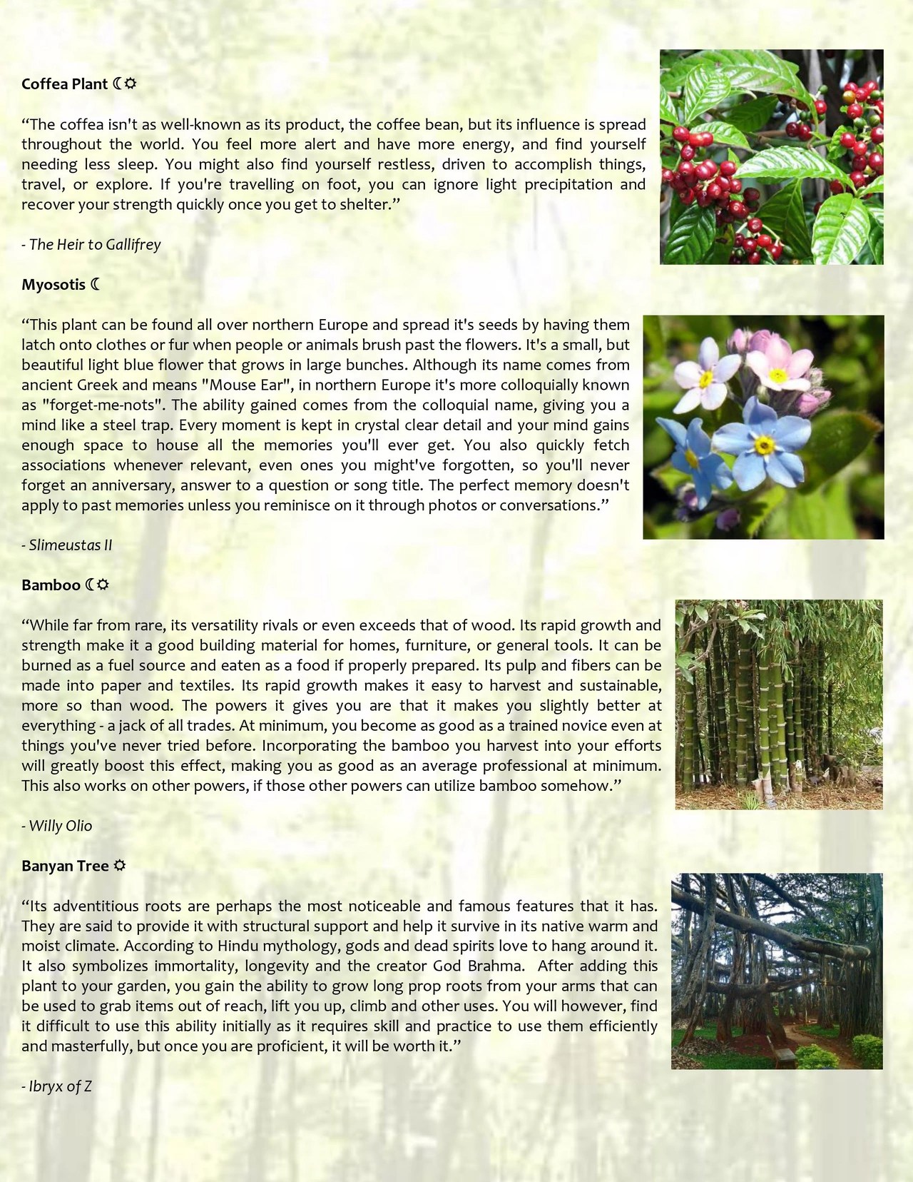 Secret Greenhouse Flora Unleashed! CYOA by originmsd Image Chest