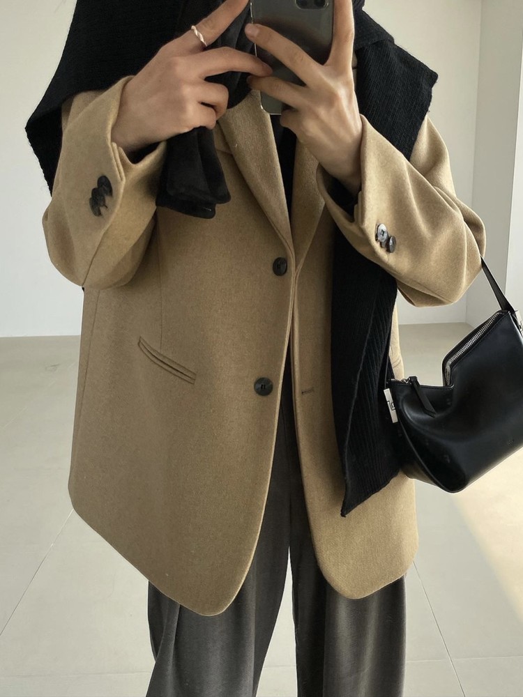 soft wool jacket bright