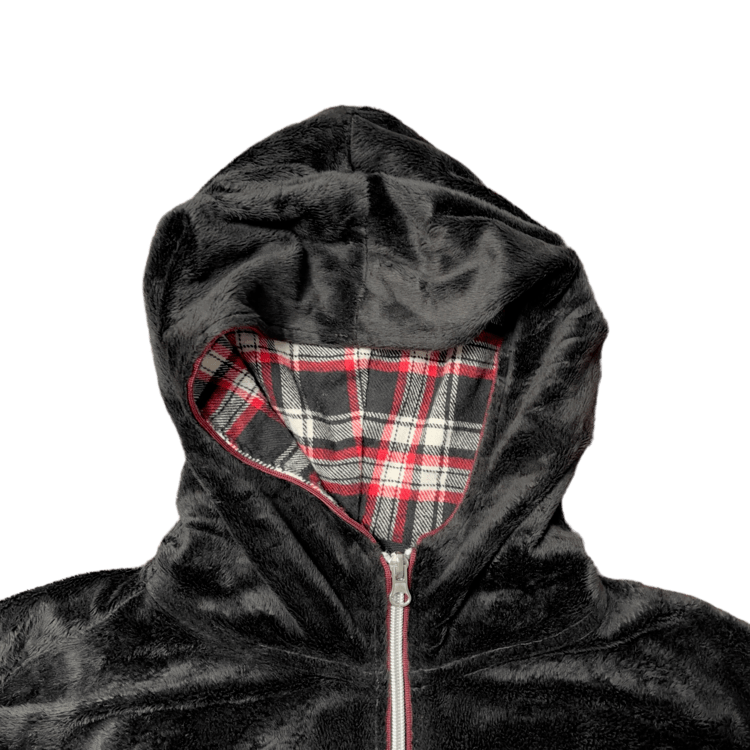 Airwalk Zipper Sweatshirt with Hoodie Black Jurm