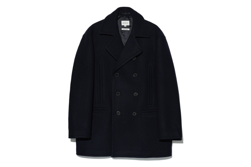Wool Pea Coat(Navy) Bruman