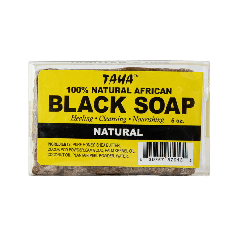 100 천연 African Black Soap Bar 5oz(142g) TAHA ORGANIC 타하오가닉