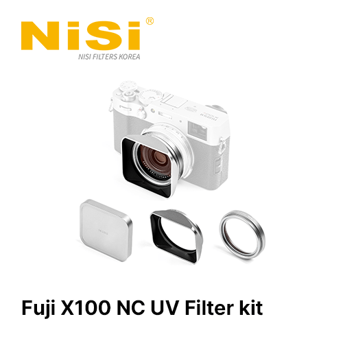 Fuji X100 NC UV 필터 킷 NiSi NC UV Filter, Lens Hood and Cap kit for Fuji X100 Series X100