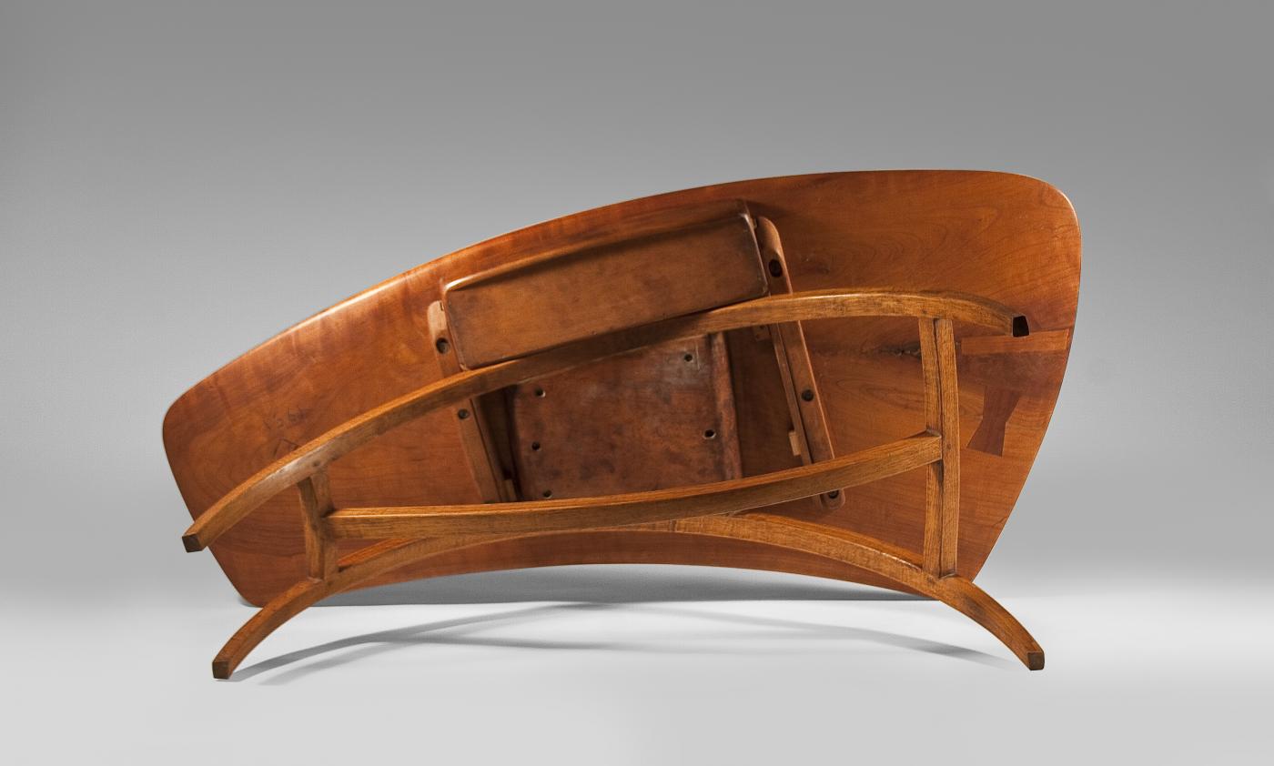 Wharton Esherick Exceptional and Unique Applewood Coffee Table, 1951