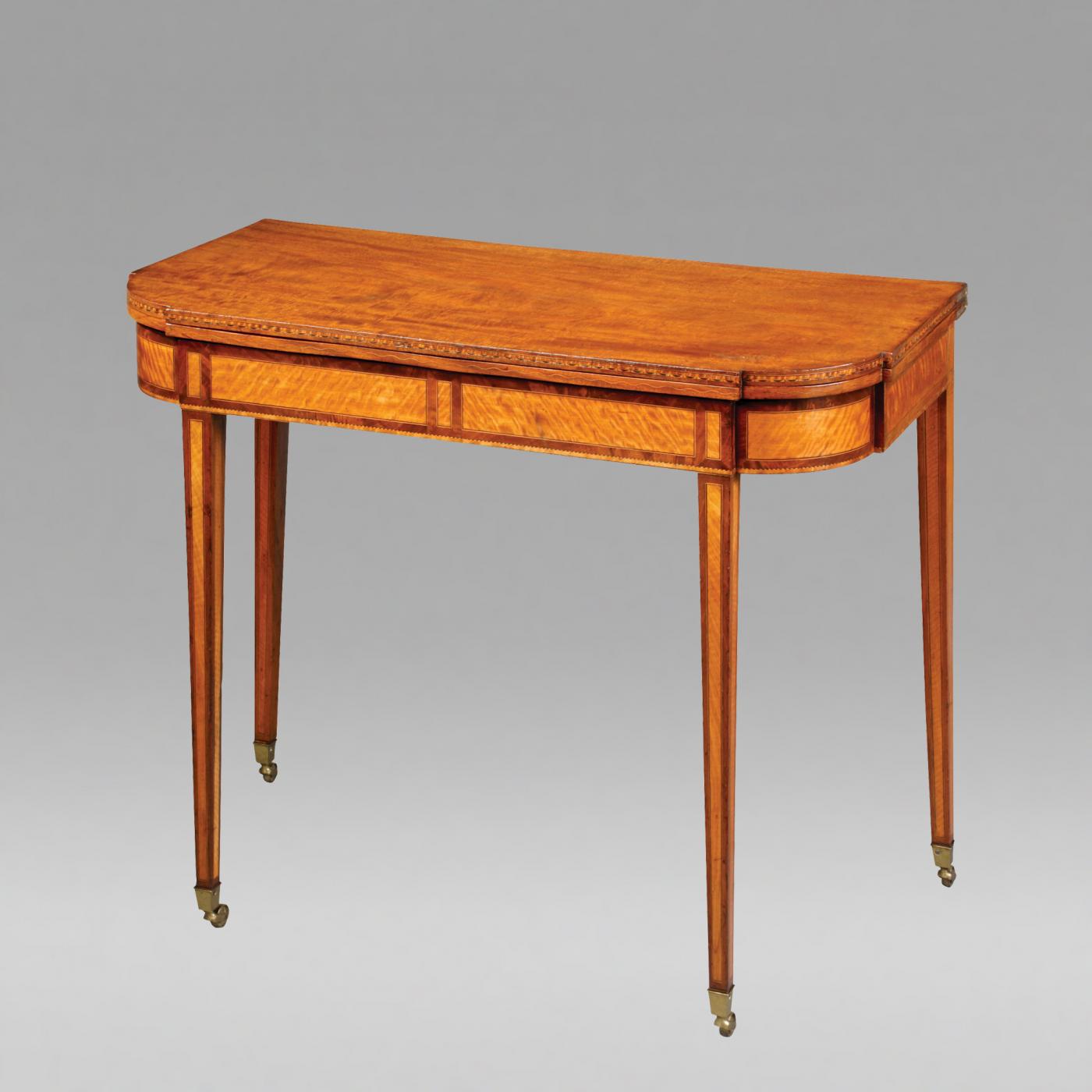John & Thomas Seymour John and Thomas Seymour Federal Card Table, c