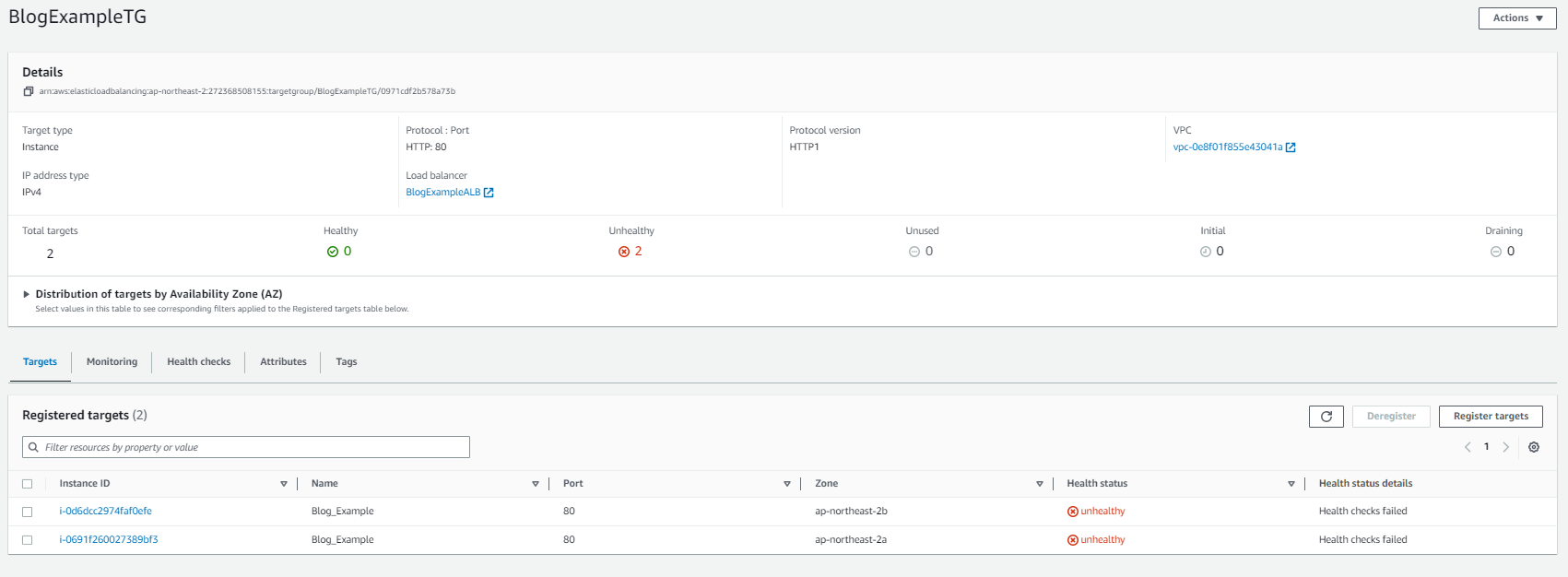Target Group Health checks failed 문제 인프런 커뮤니티 질문&답변