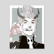 Boy With The Dragon Tattoo, An Art Print By Jessica Ugolini - Inprnt