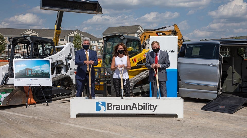 BraunAbility Breaks Ground on Engineering Center Inside INdiana Business