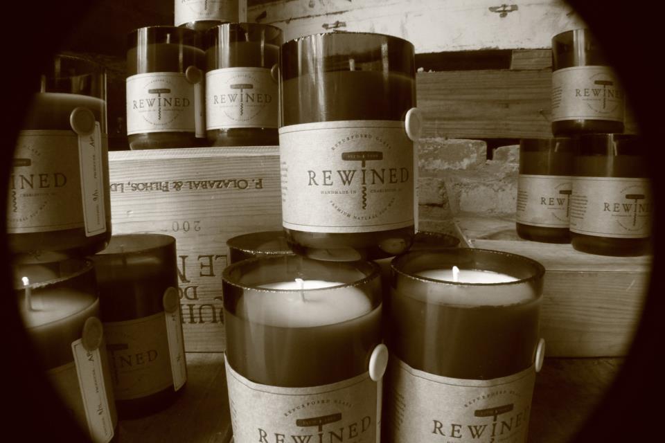 Upcycled Find Rewined Candles Fill Empty Wine Bottles • Insteading