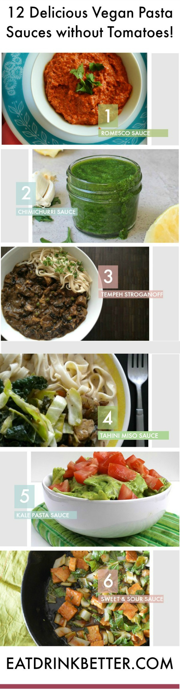 Pasta Sauces without Tomatoes (vegan!) Eat Drink Better