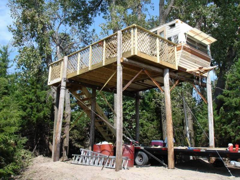 Building A Wooden Deer Stand