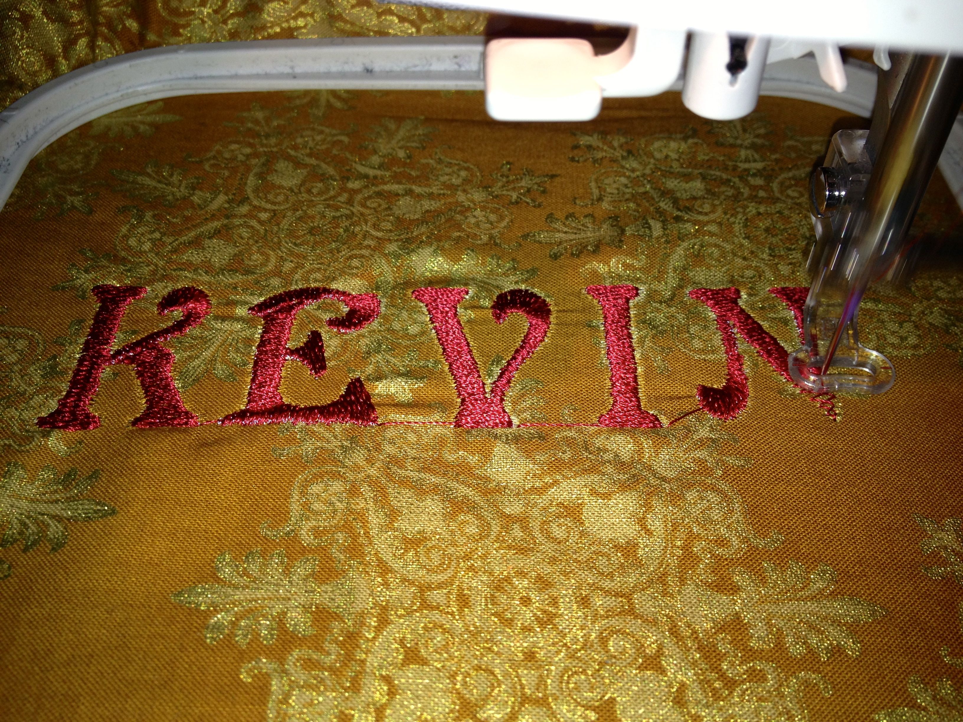 How to Embroider Letters on an Embroidery Sewing Machine 4 Steps