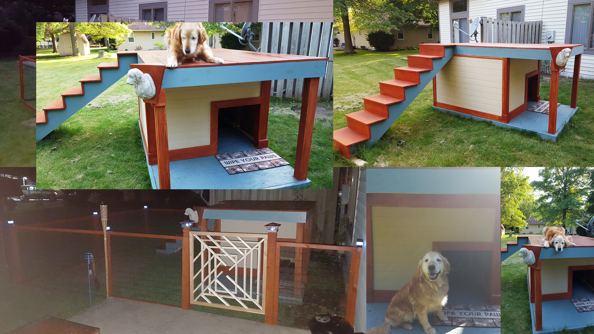 Solar Lighted Roof Deck Doghouse 11 Steps (with Pictures)