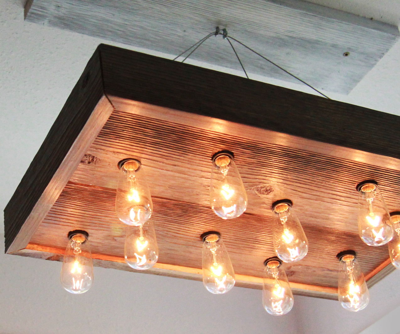 DIY String Light Chandelier for 40 7 Steps (with Pictures