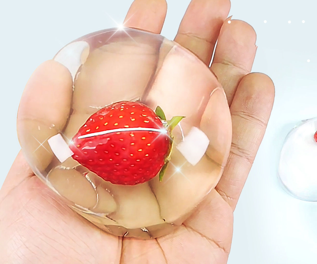 DIY Edible Strawberry RAINDROP CAKE Water Cake (水信玄餅) Instructables