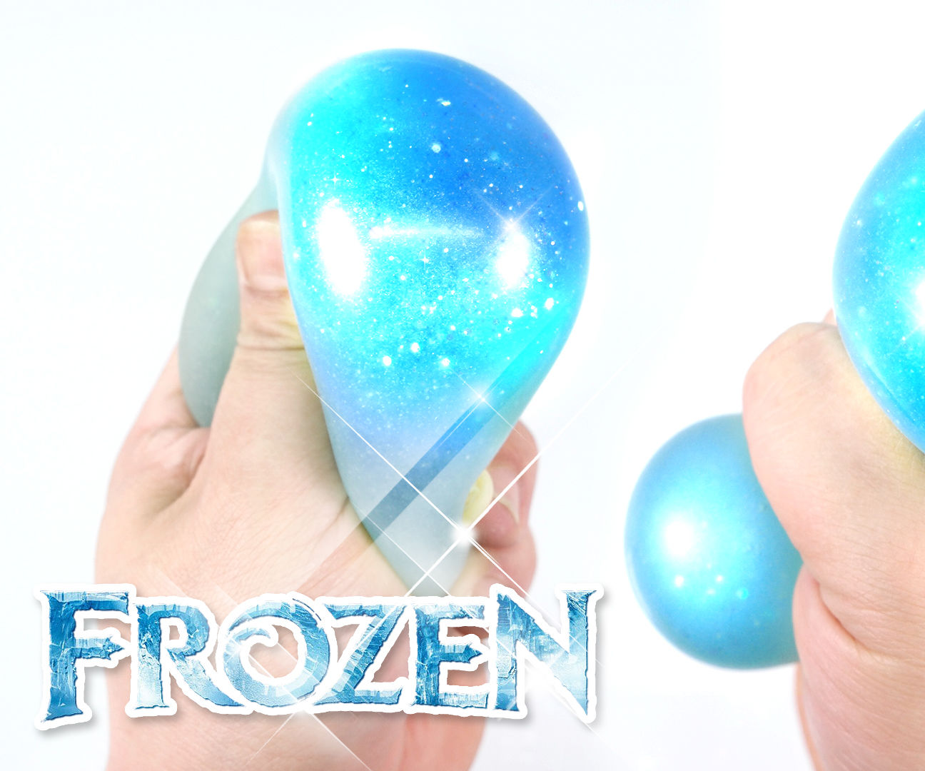 DIY FROZEN Liquid Squishy Ball! Glitter Liquid Stress Ball