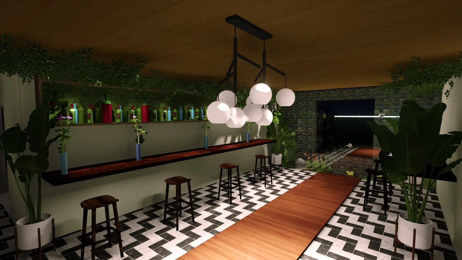 Tropical Restaurant Ideas Interior Designio