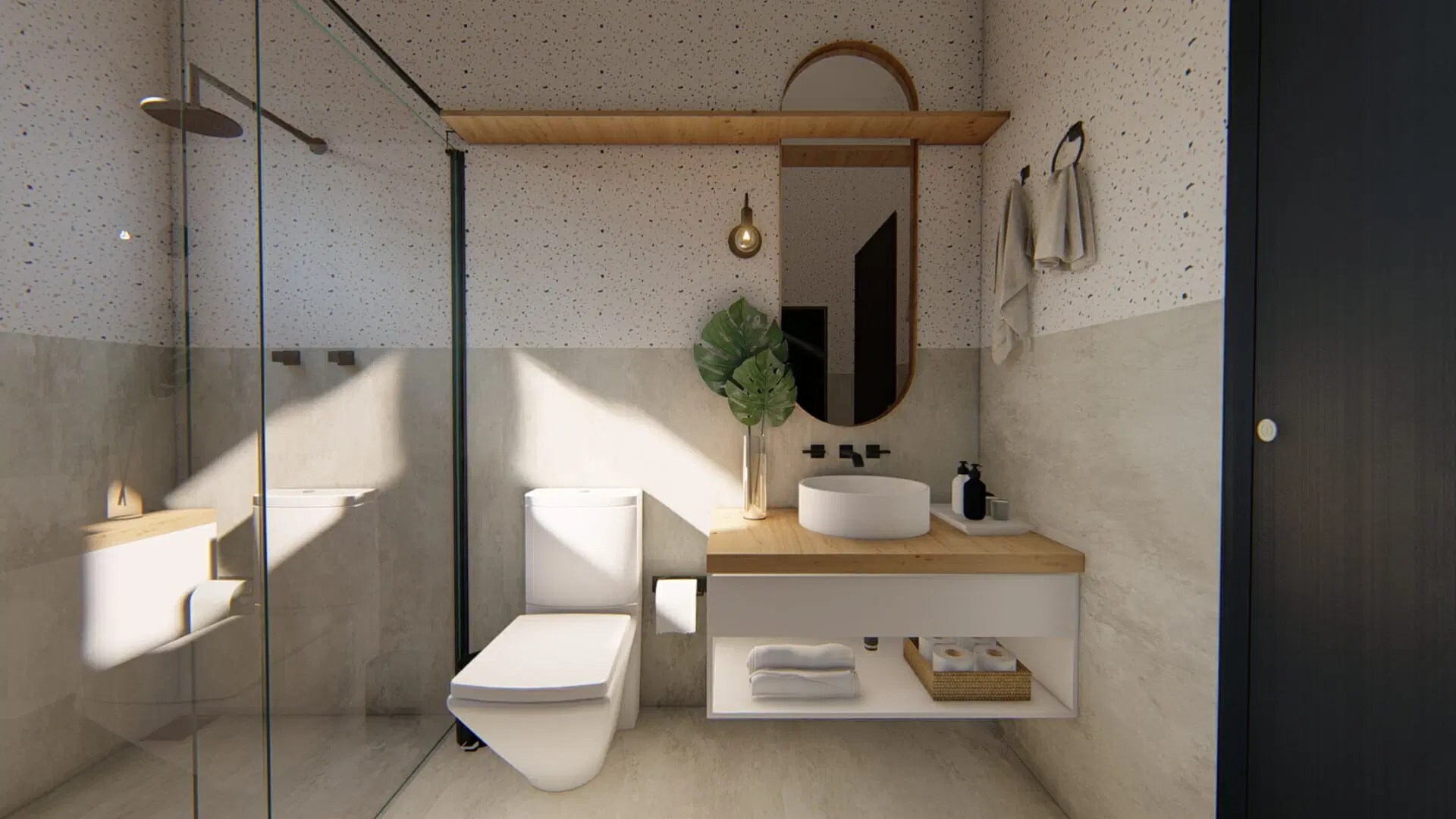 Minimalist bathroom Interior Designio