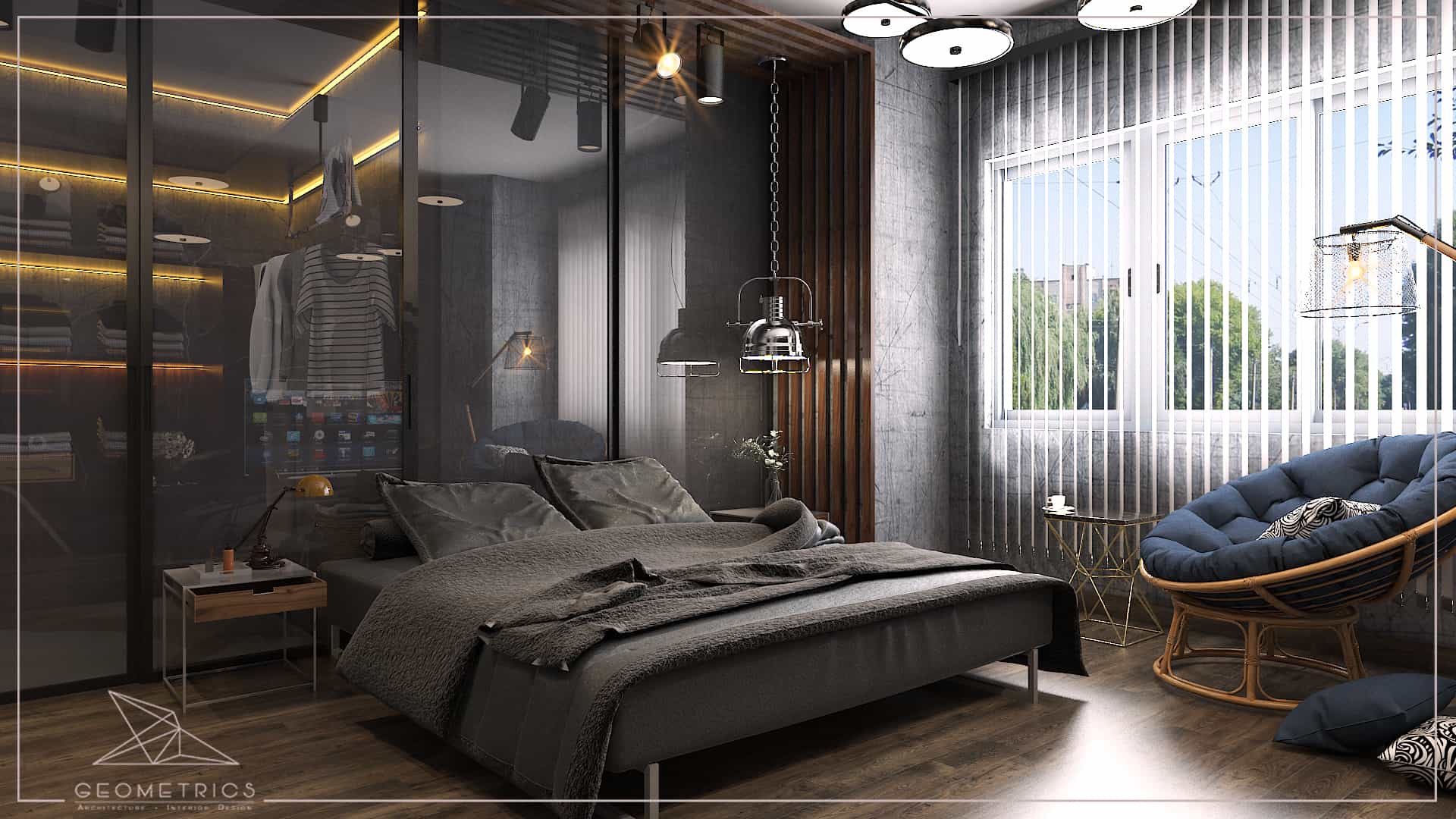Industrial Modern Bedroom