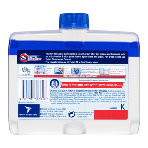 Finish Dishwasher Cleaner Regular 250ml Impact